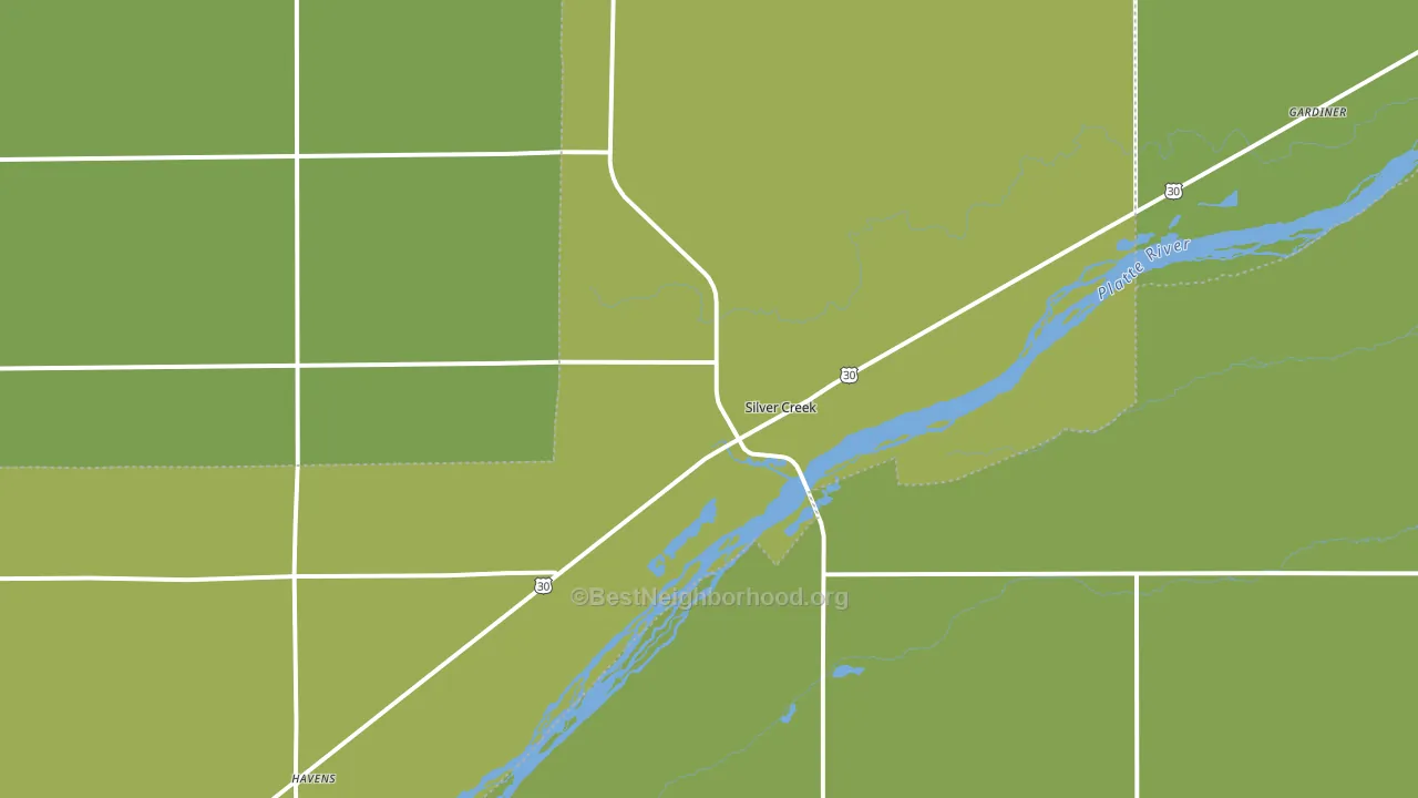 Silver Creek, NE block-group voter-turnout map