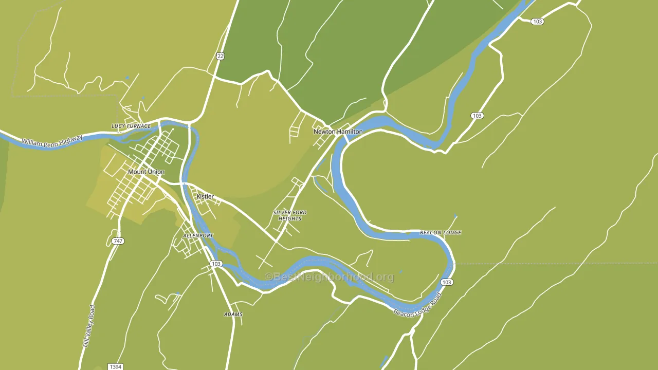Silver Ford Heights, PA block-group voter-turnout map