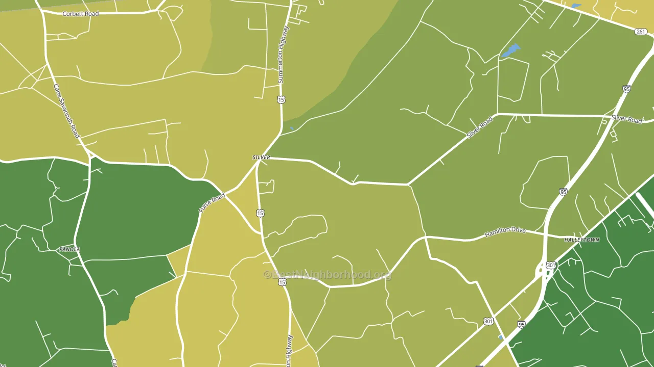 Silver, SC block-group voter-turnout map
