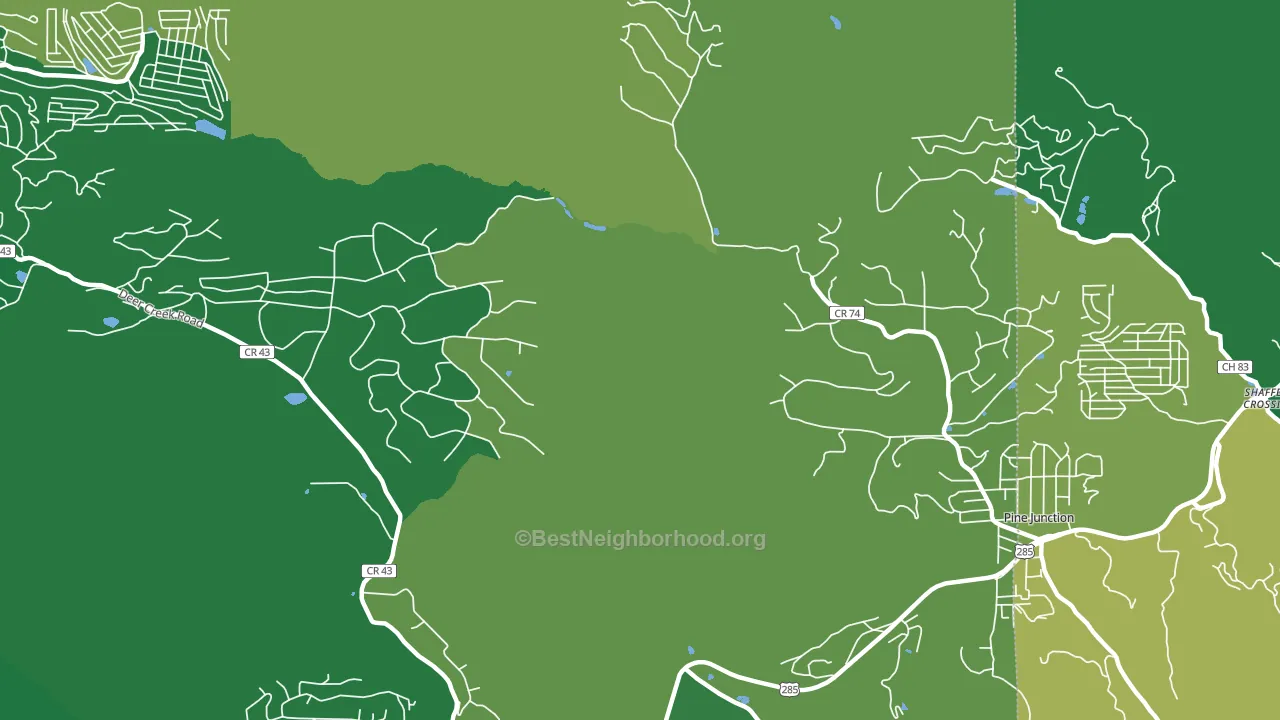 Silver Springs, CO block-group voter-turnout map