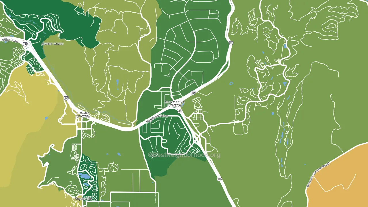 Silver Summit, UT block-group voter-turnout map