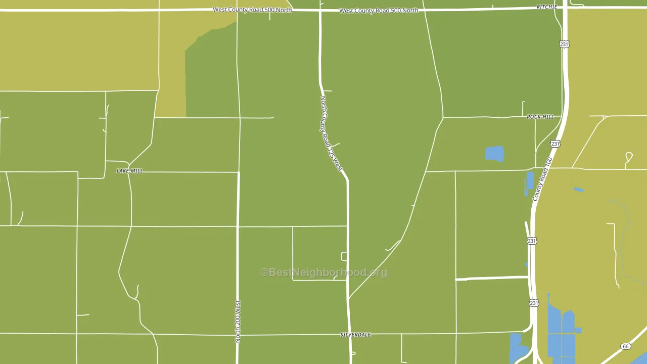 Silverdale, IN block-group voter-turnout map