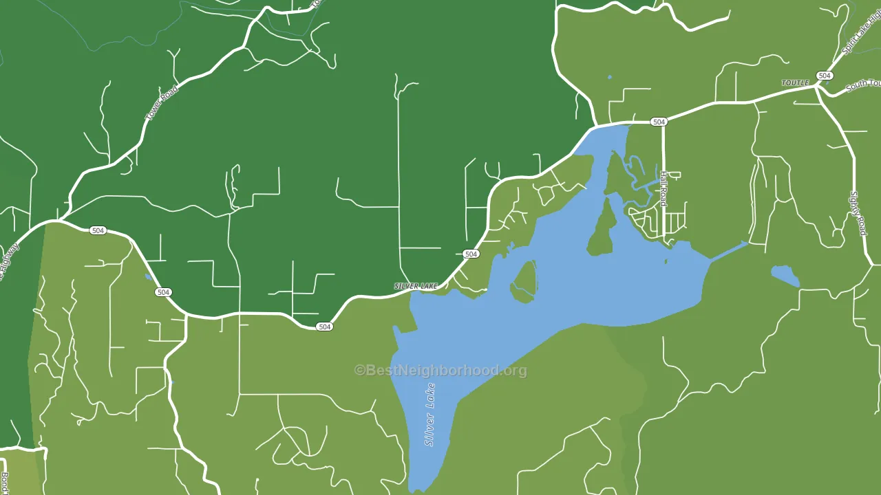 Silverlake, WA block-group voter-turnout map