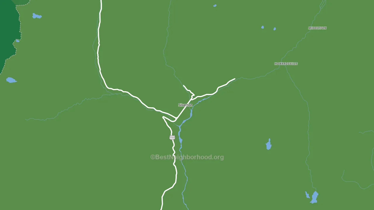 Silverton, CO block-group voter-turnout map