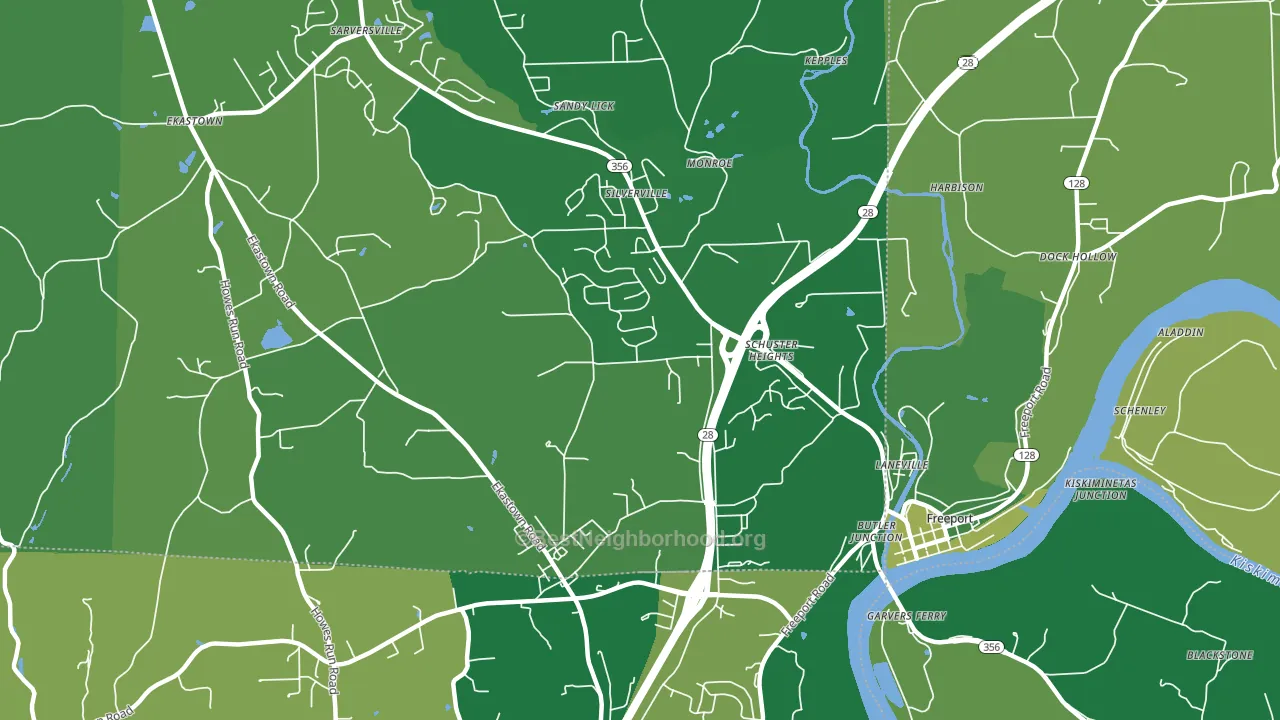Silverville, PA block-group voter-turnout map