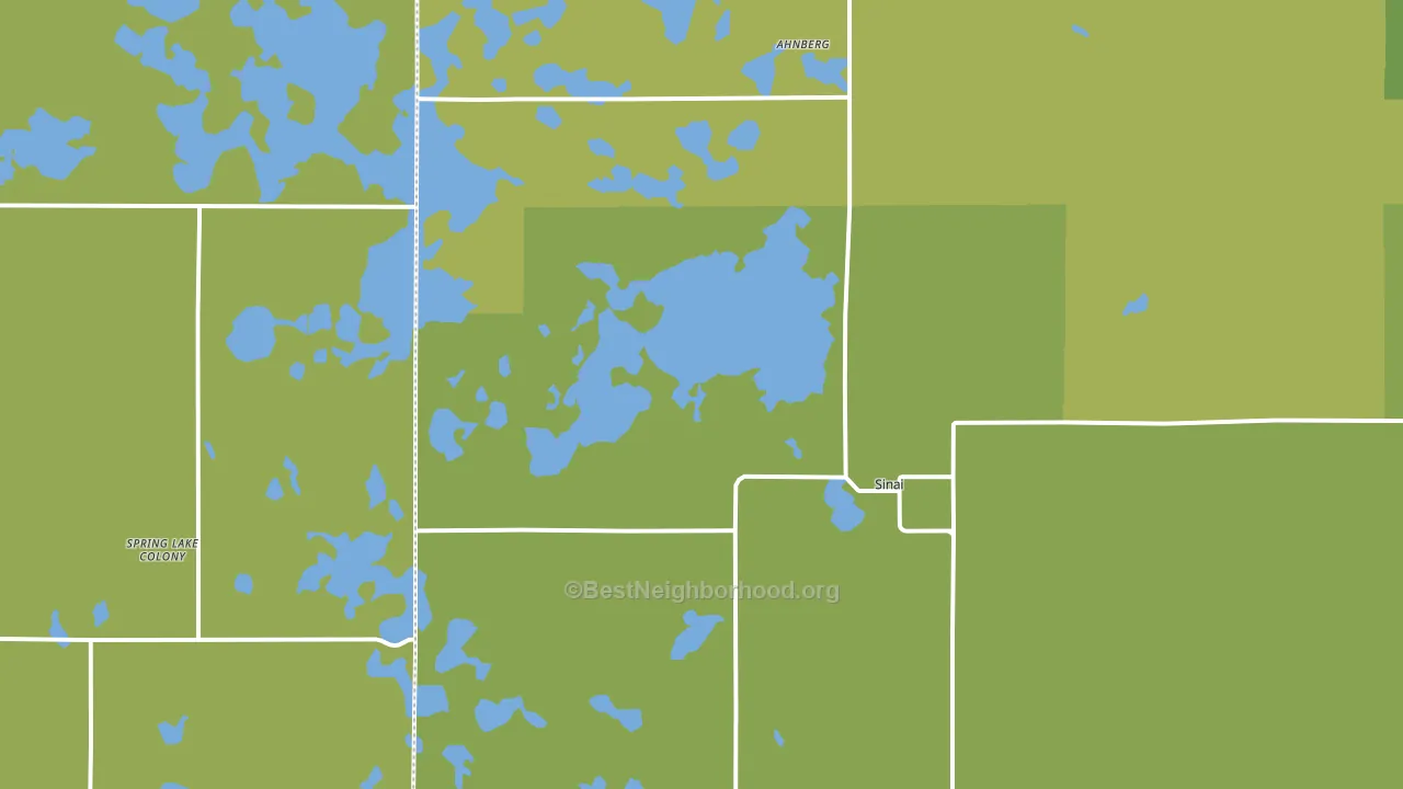 Sinai, SD block-group voter-turnout map