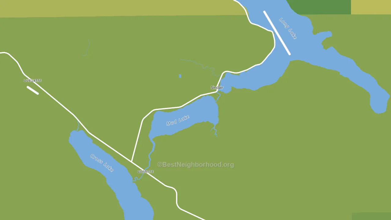 Sinclair, ME block-group voter-turnout map