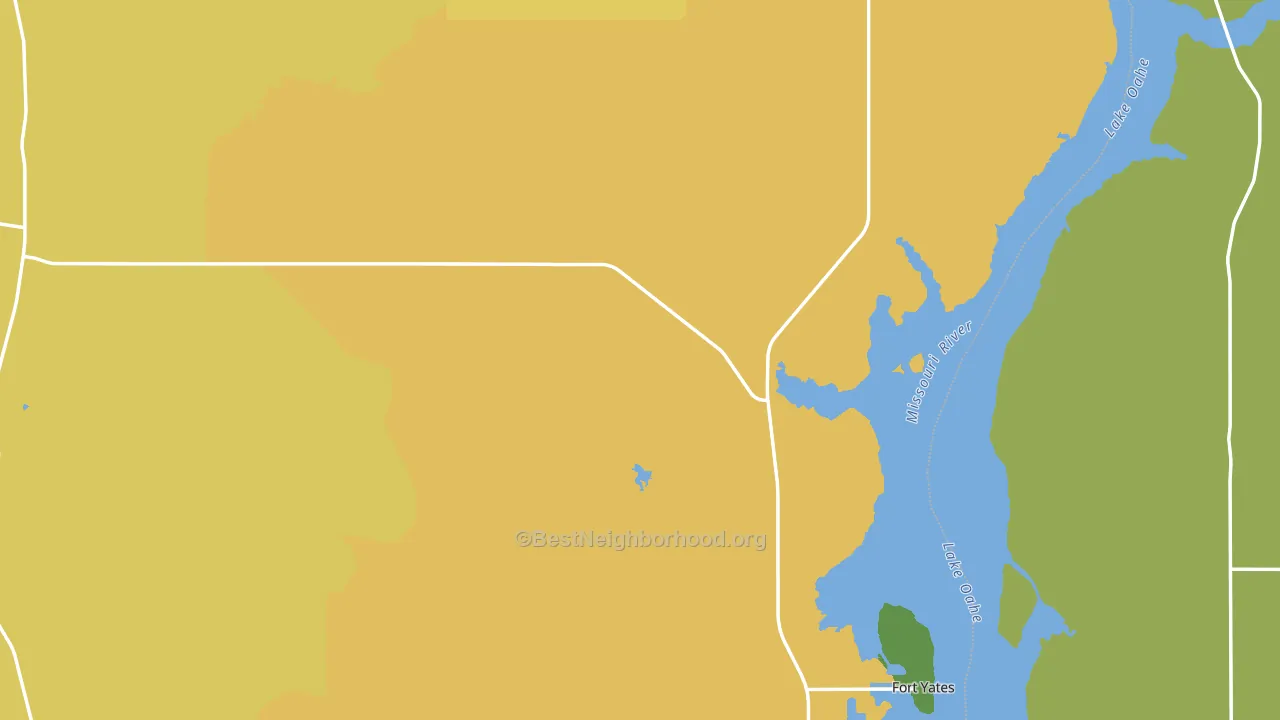 Sioux County, ND block-group voter-turnout map