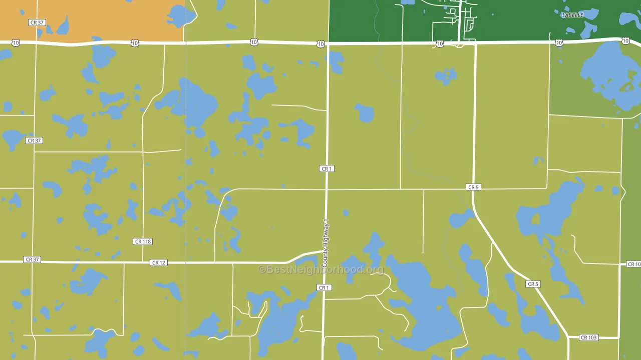 Sioux Valley, MN block-group voter-turnout map