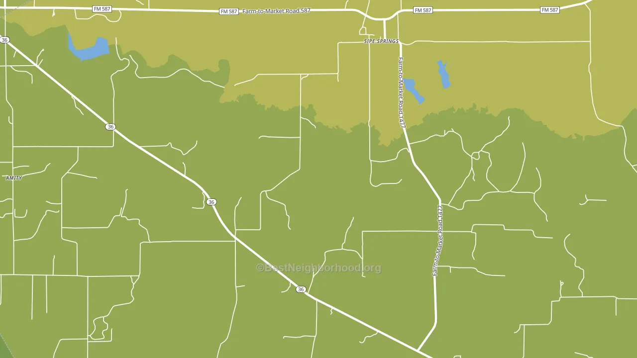 Sipe Springs, TX block-group voter-turnout map