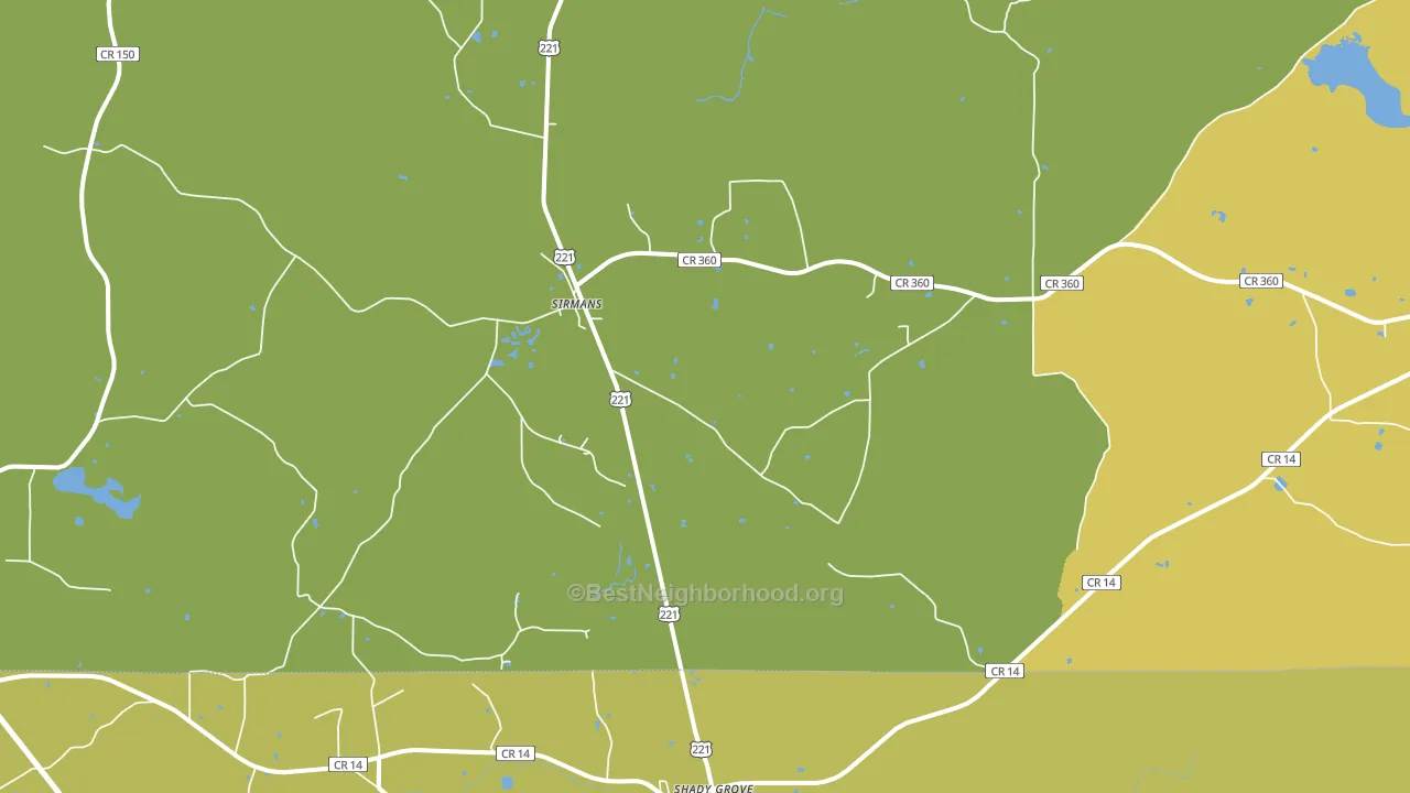 Sirmans, FL block-group voter-turnout map