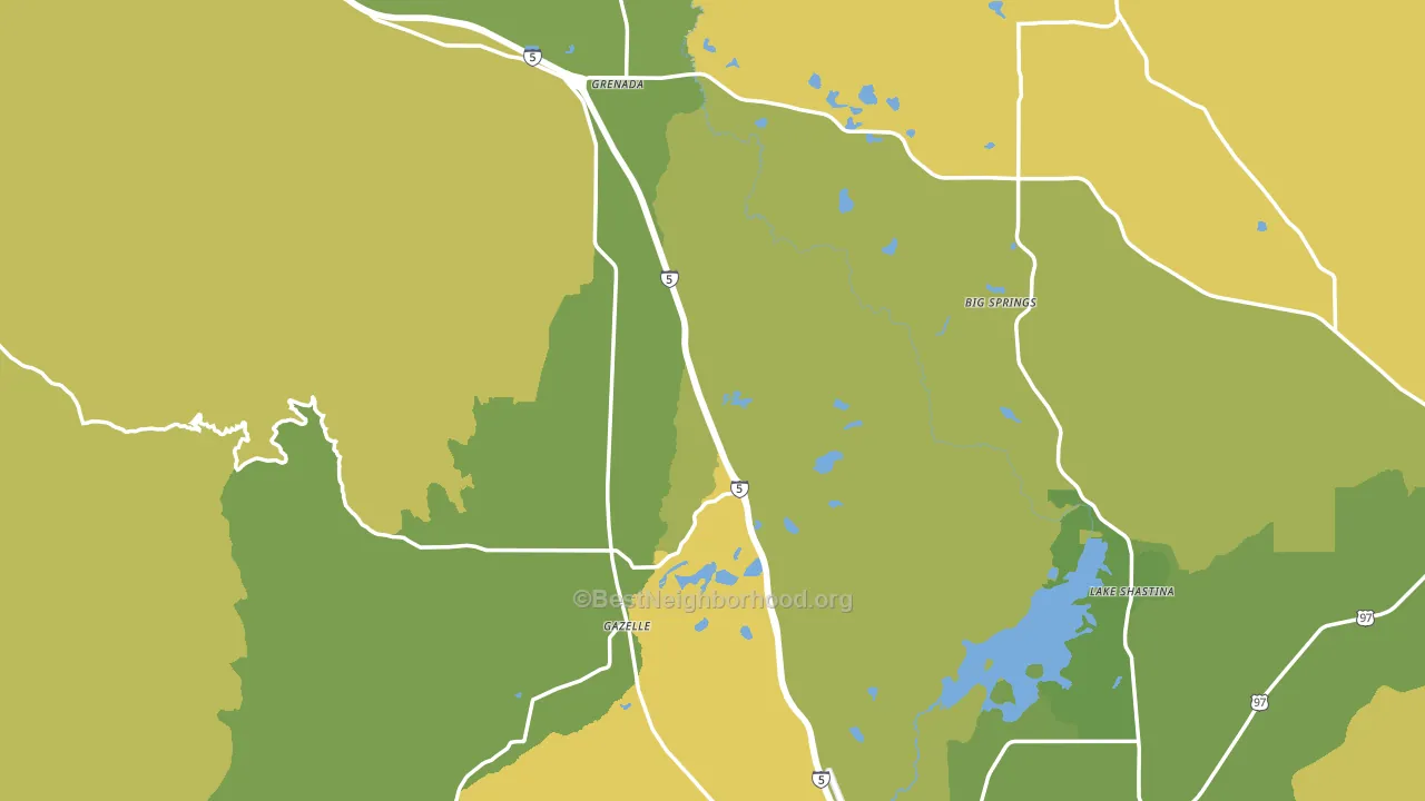 Siskiyou County, CA block-group voter-turnout map