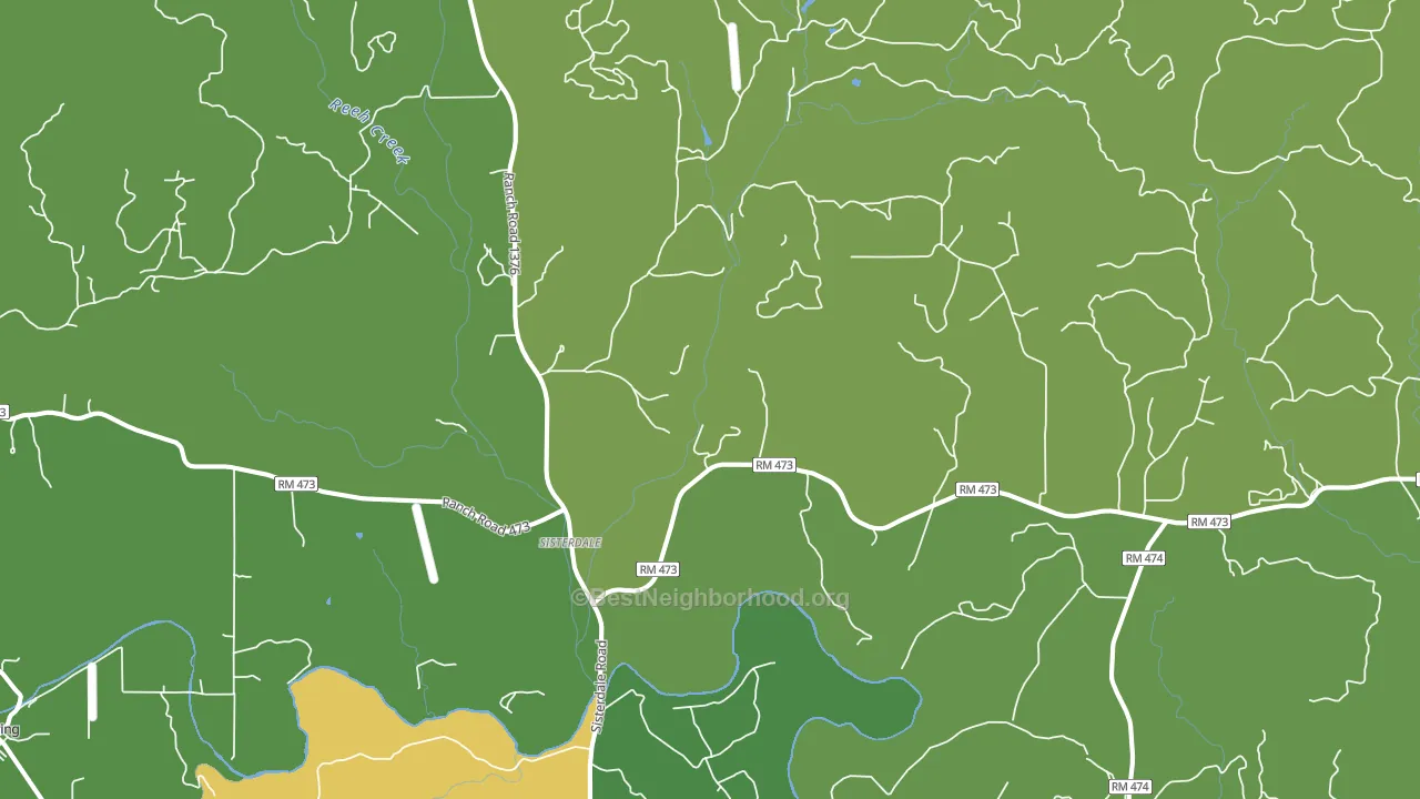 Sisterdale, TX block-group voter-turnout map