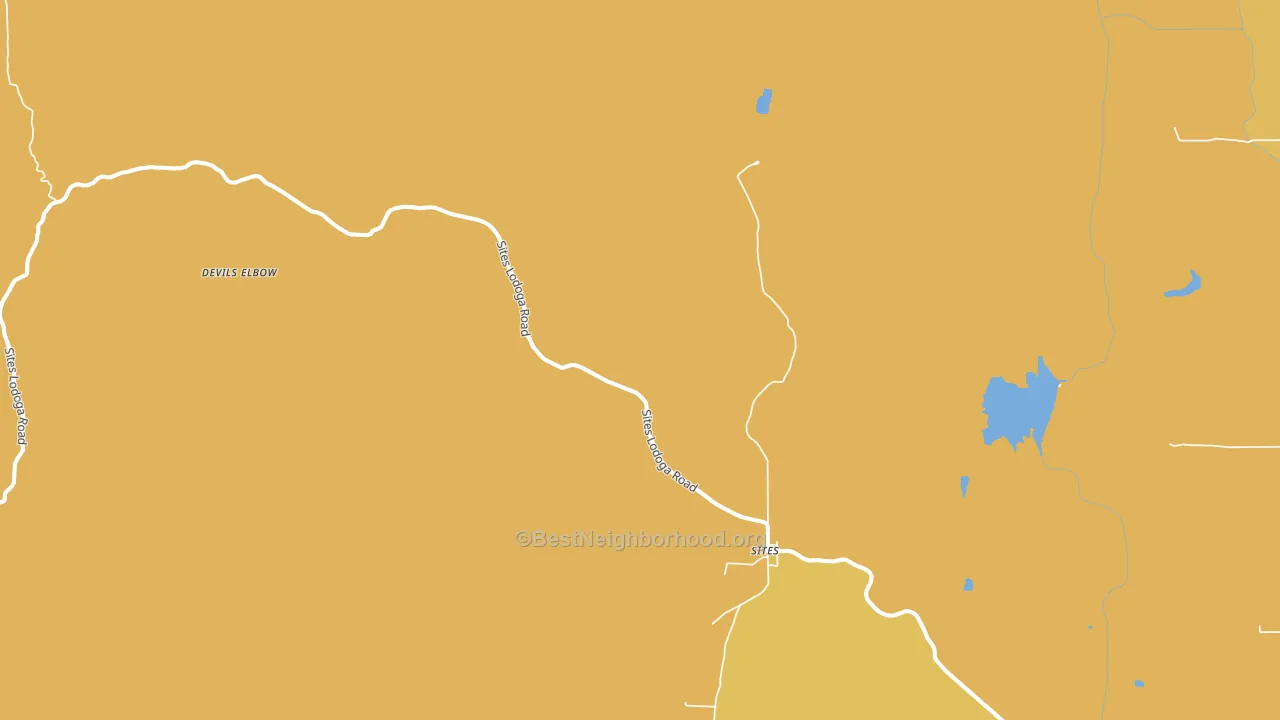 Sites, CA block-group voter-turnout map