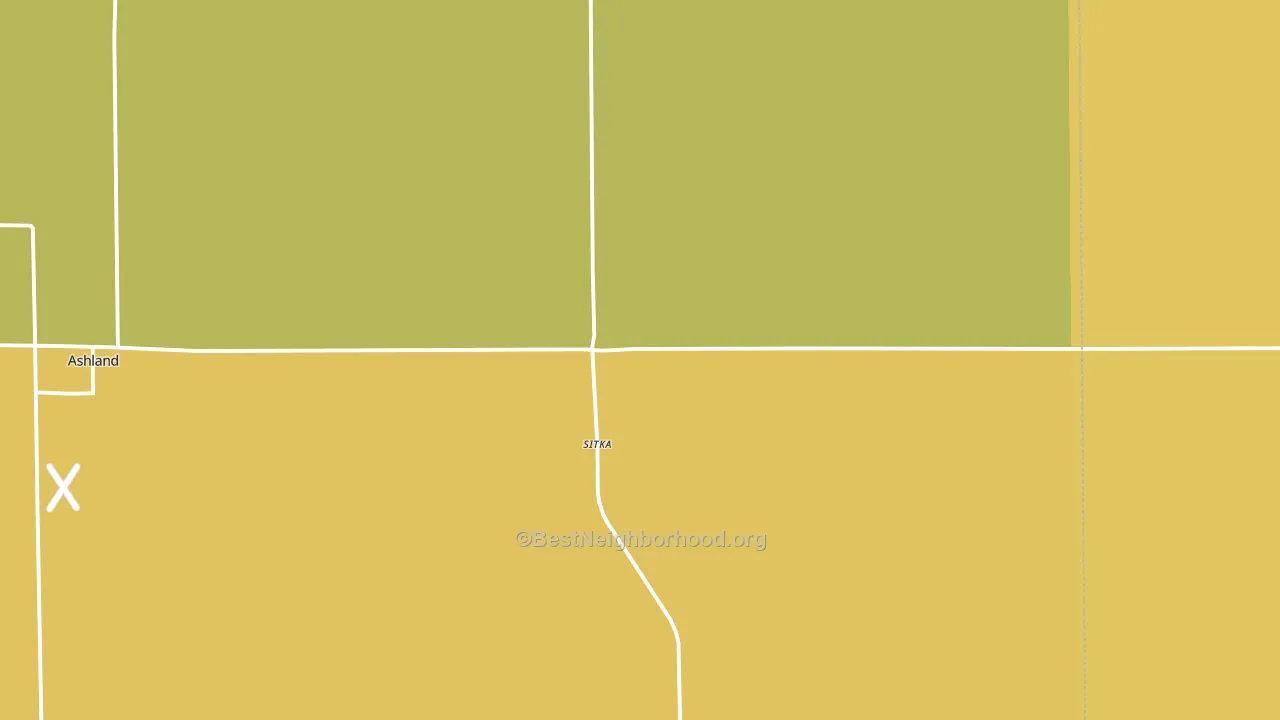 Sitka, KS block-group voter-turnout map