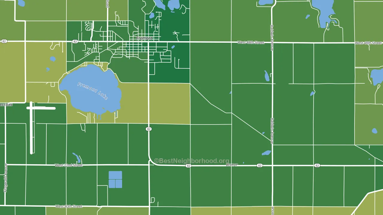 Sitka, MI block-group voter-turnout map