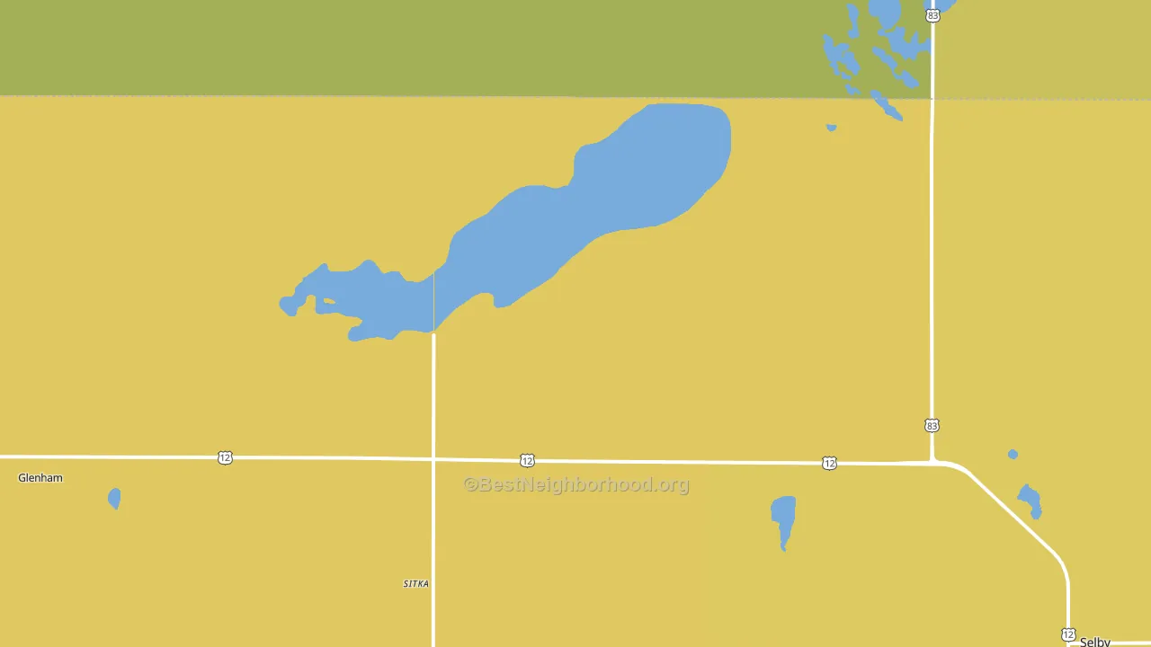 Sitka, SD block-group voter-turnout map