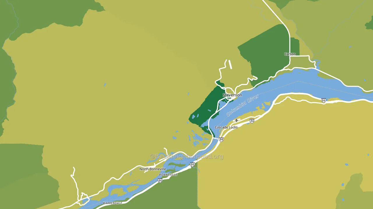 Skamania County, WA block-group voter-turnout map