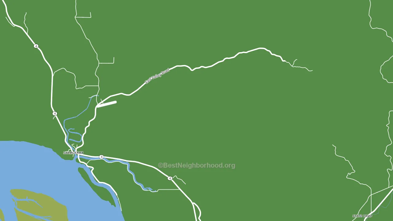 Skamokawa Valley, WA block-group voter-turnout map