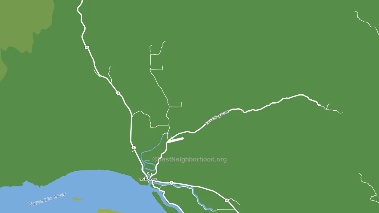 Skamokawa, WA block-group voter-turnout map