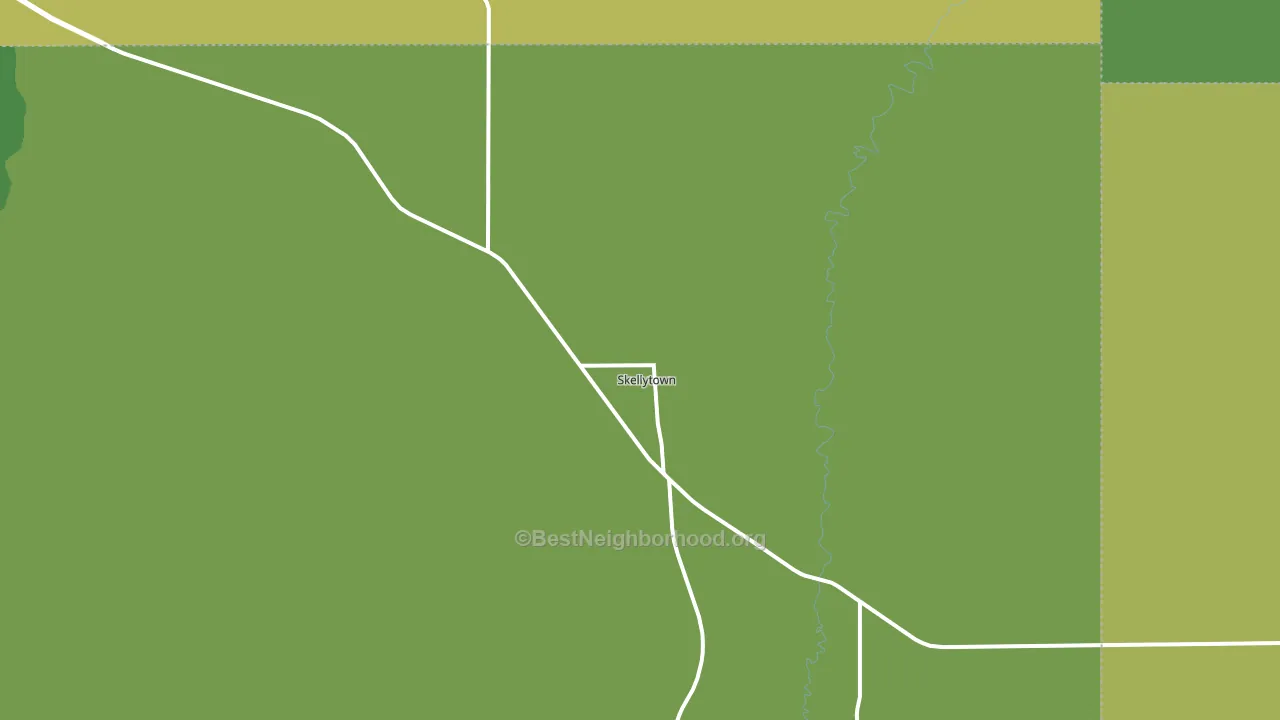 Skellytown, TX block-group voter-turnout map