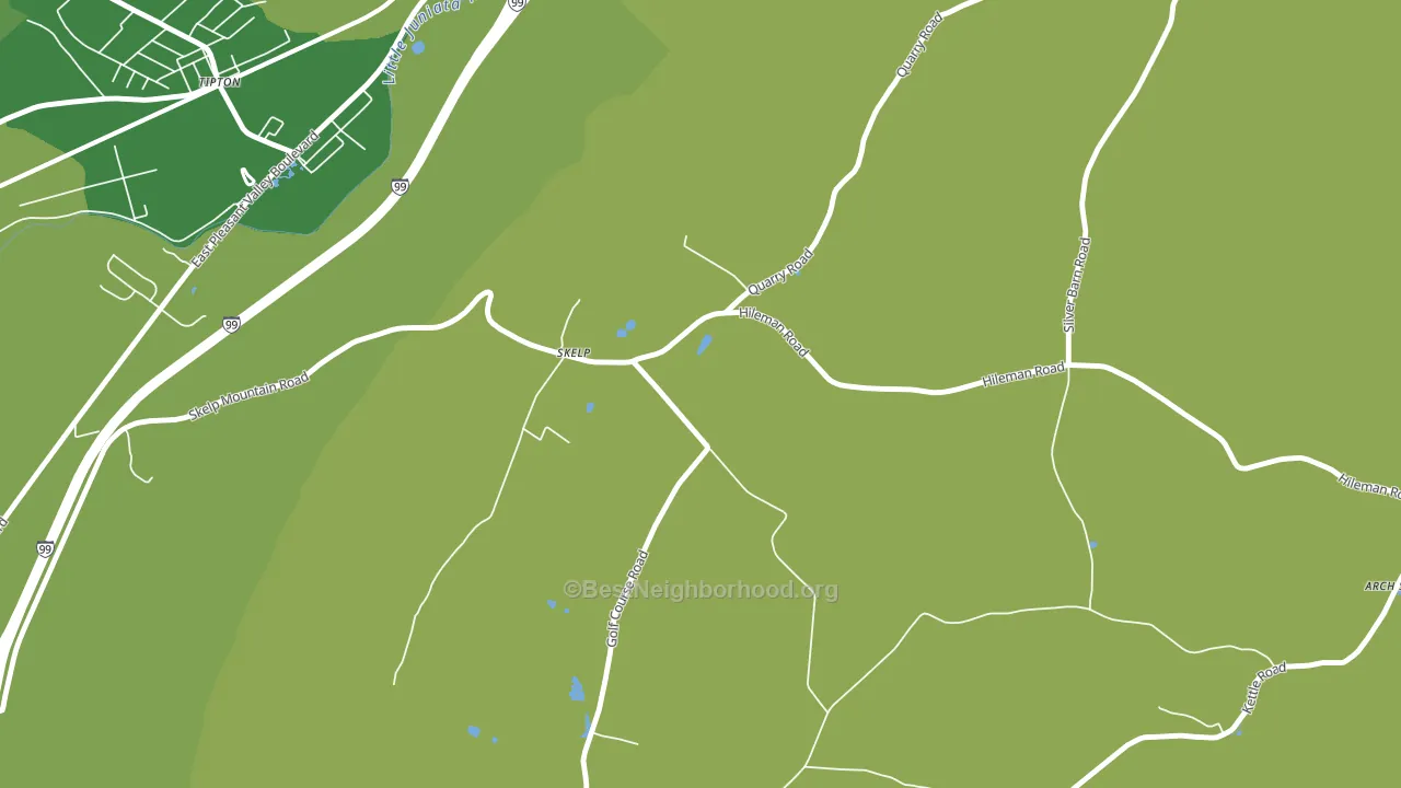 Skelp, PA block-group voter-turnout map
