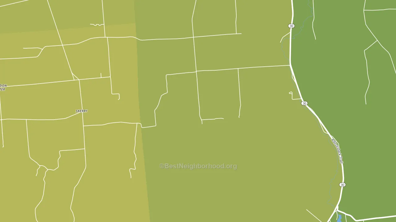 Skerry, NY block-group voter-turnout map