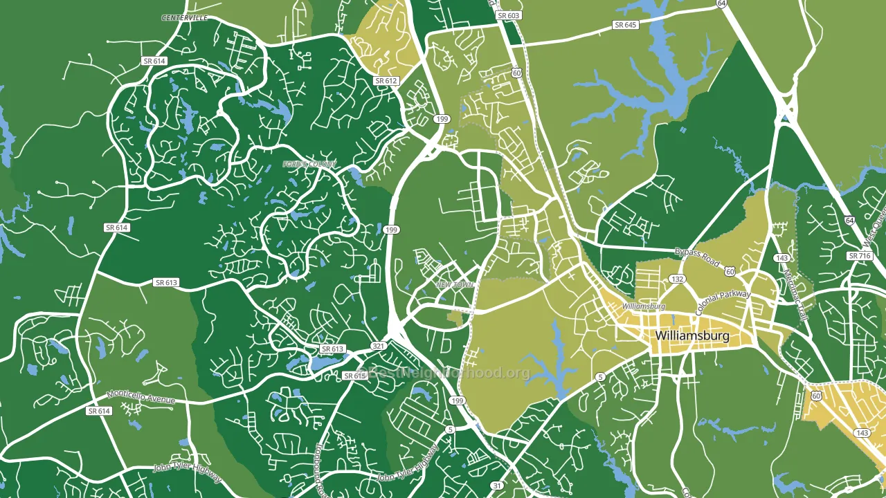 Skipwith Farms, VA block-group voter-turnout map