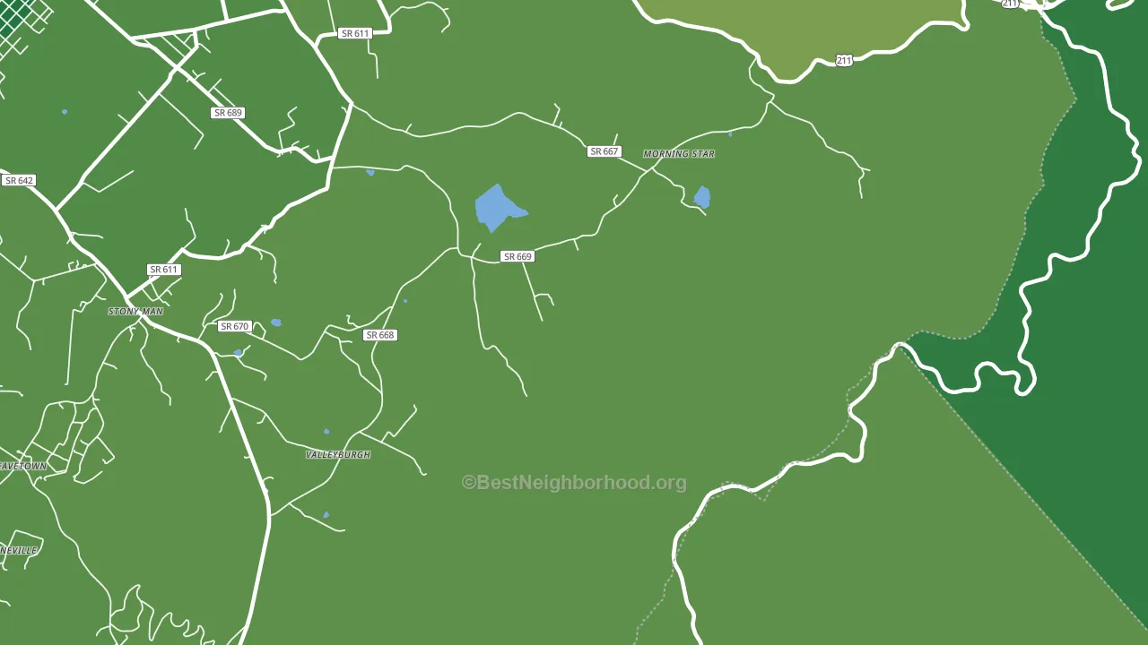 Skyland, VA block-group voter-turnout map