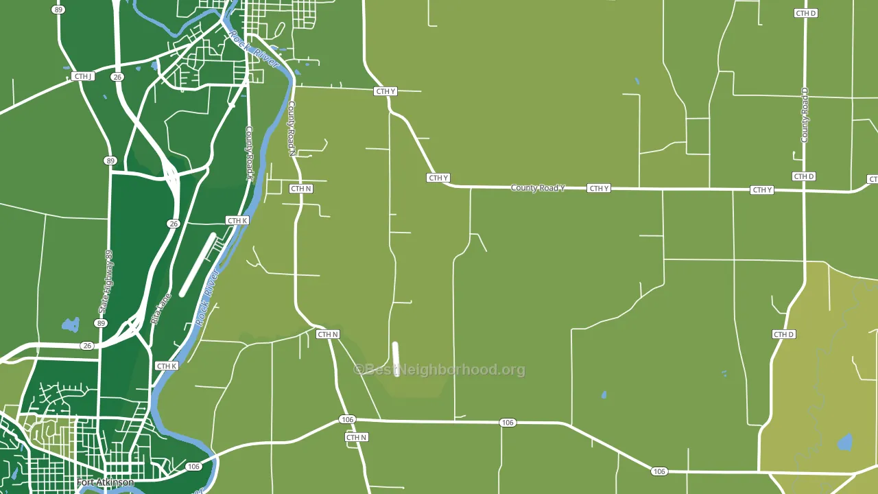 Slabtown, WI block-group voter-turnout map