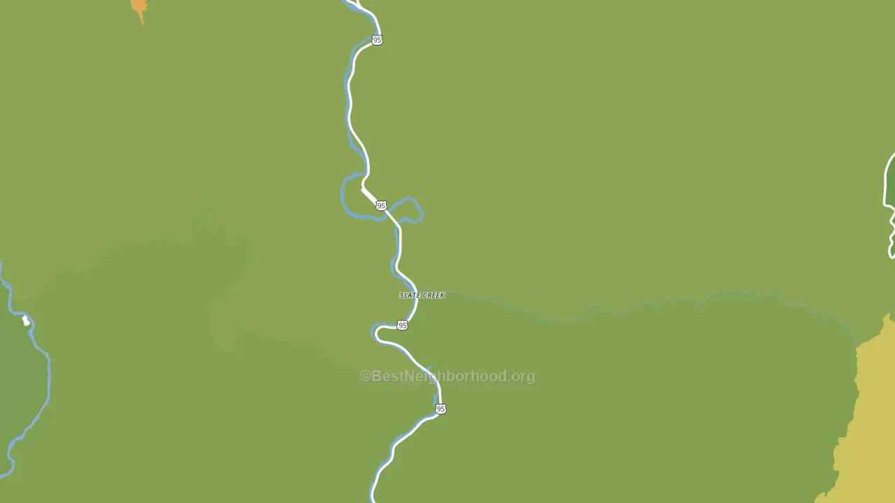 Slate Creek, ID block-group voter-turnout map