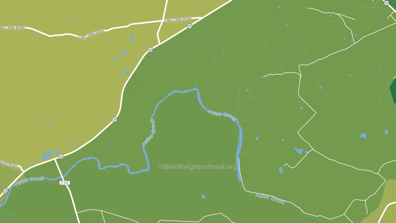 Slate Mills, OH block-group voter-turnout map