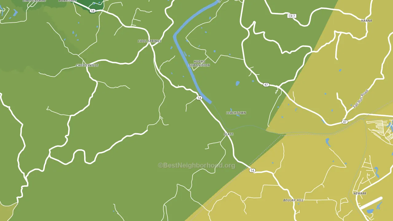 Slate, WV block-group voter-turnout map