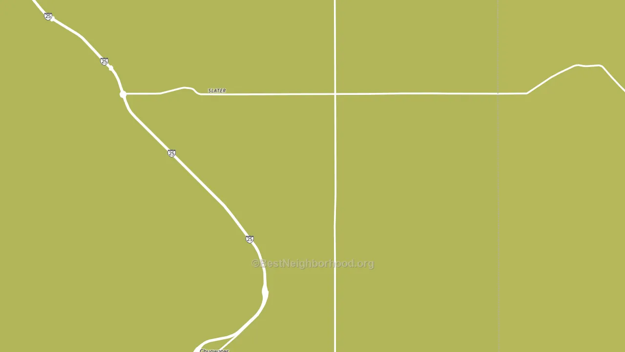 Slater, WY block-group voter-turnout map