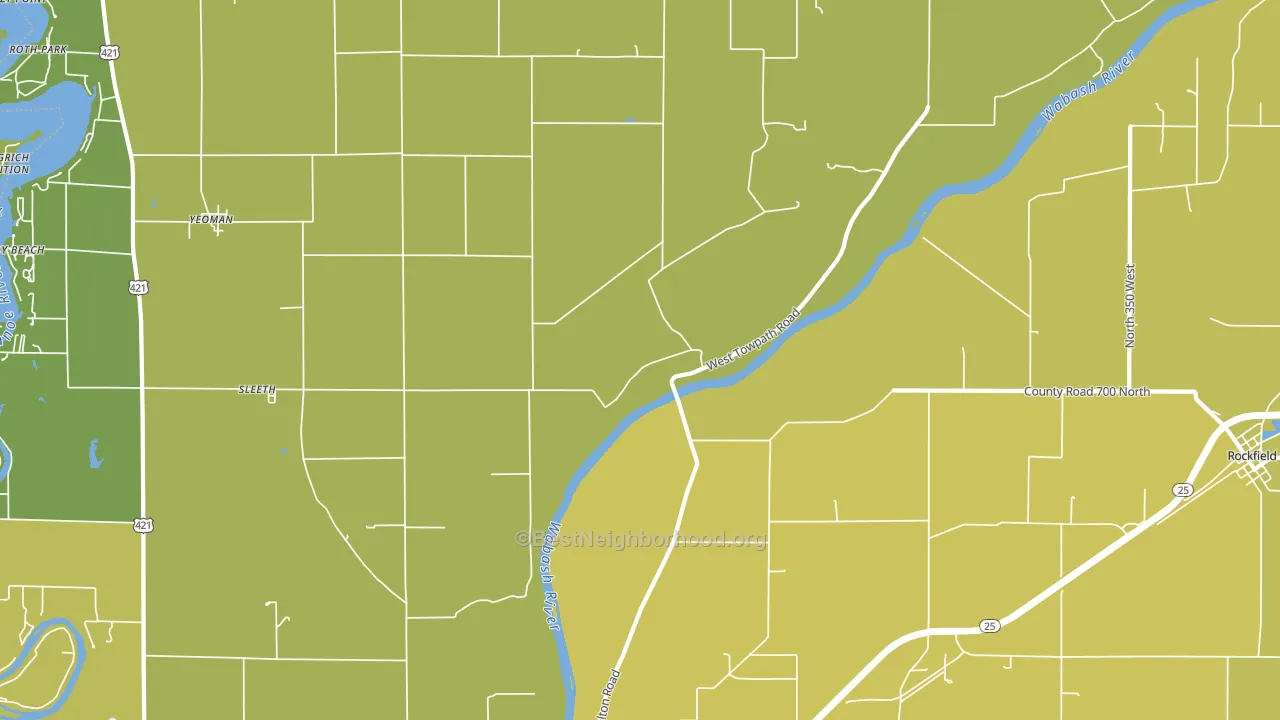 Sleeth, IN block-group voter-turnout map