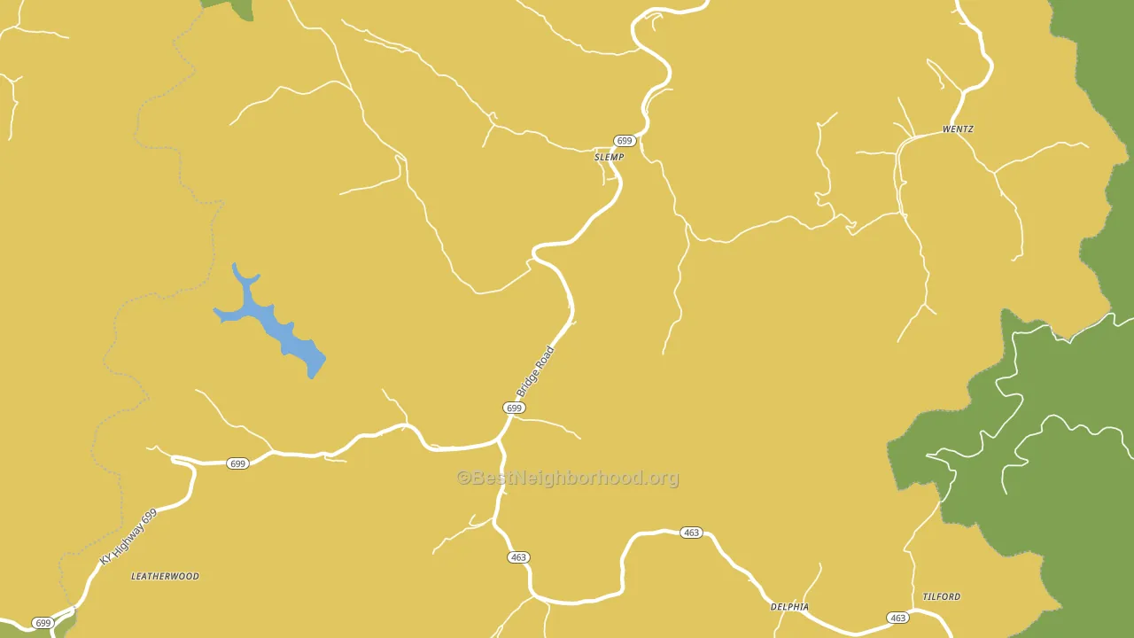 Slemp, KY block-group voter-turnout map