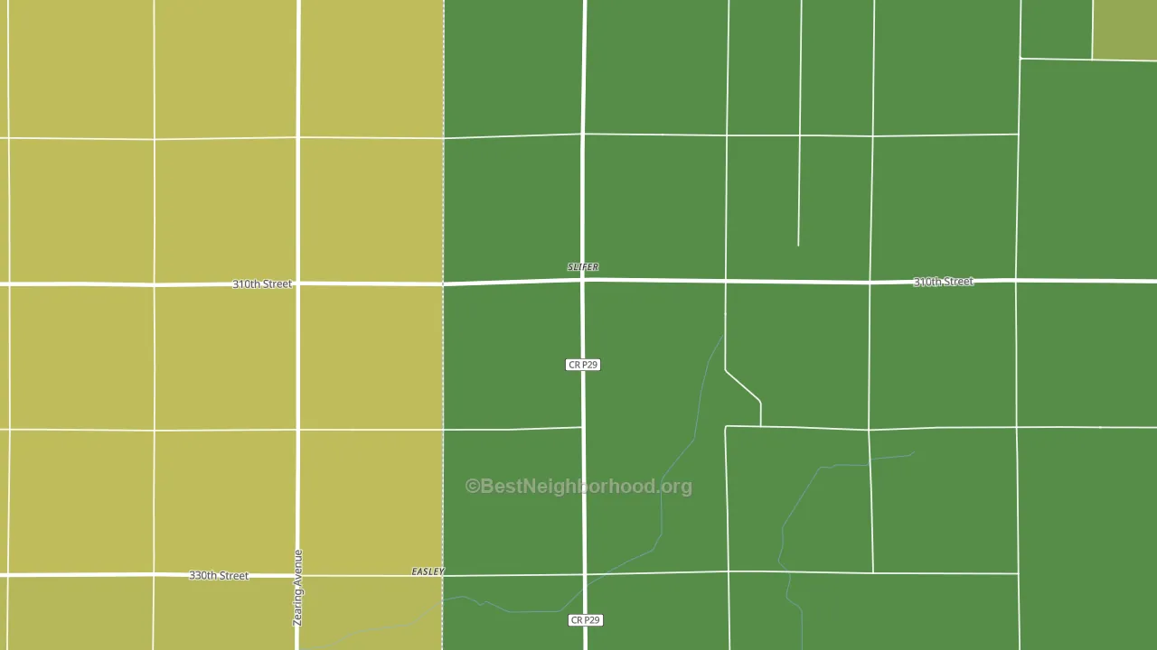 Slifer, IA block-group voter-turnout map