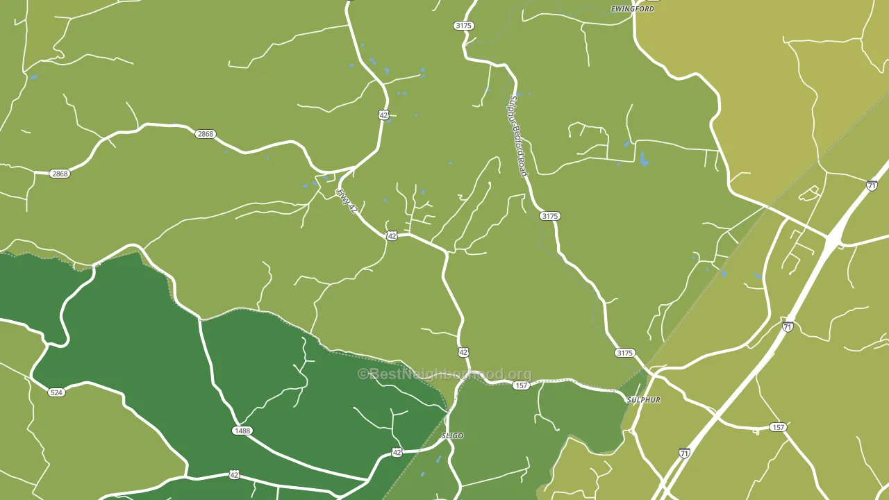 Sligo, KY block-group voter-turnout map