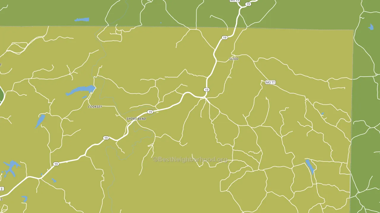 Sligo, MO block-group voter-turnout map