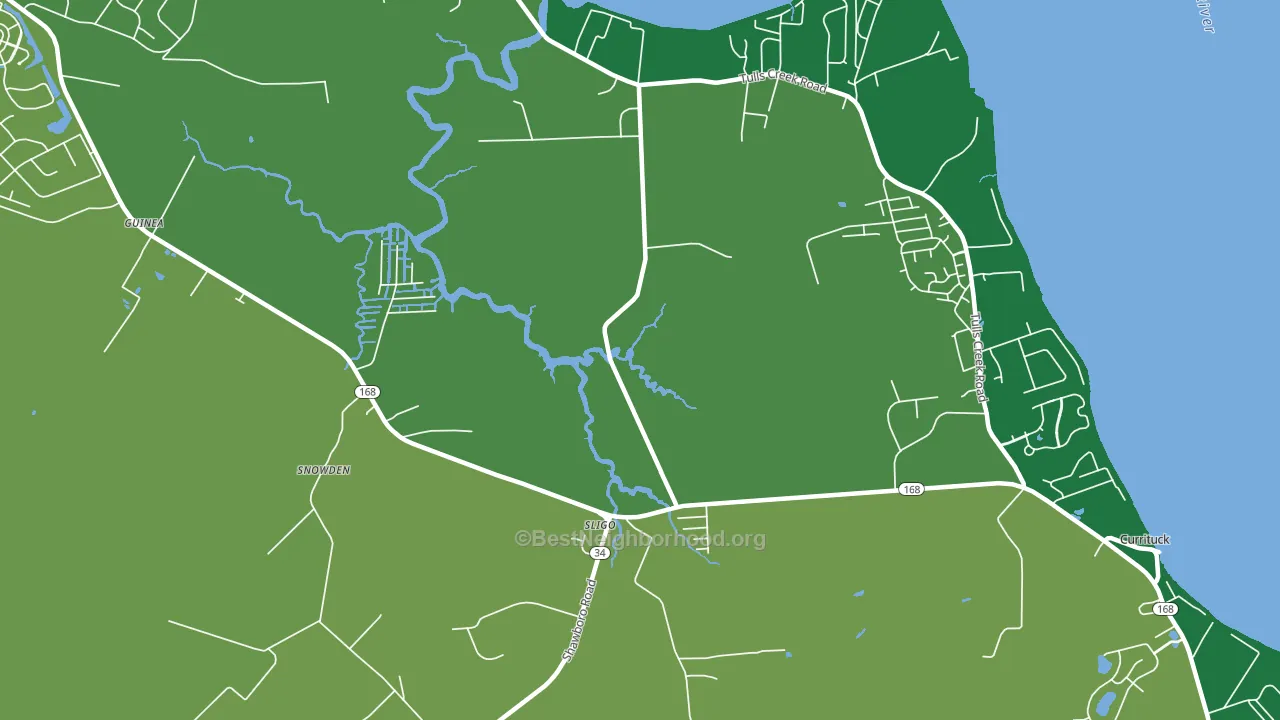 Sligo, NC block-group voter-turnout map