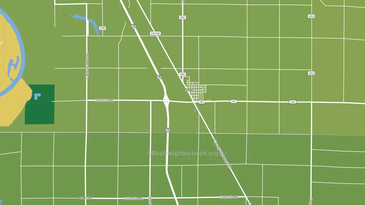 Sloan, IA block-group voter-turnout map
