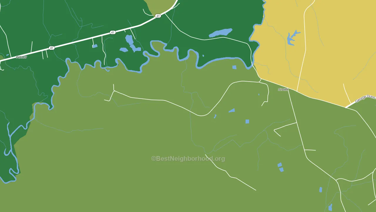 Sloan, NC block-group voter-turnout map