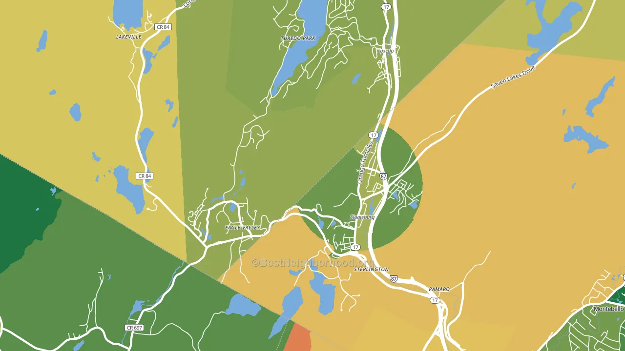 Sloatsburg, NY block-group voter-turnout map