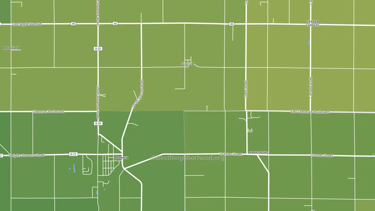 Slocum, MI block-group voter-turnout map