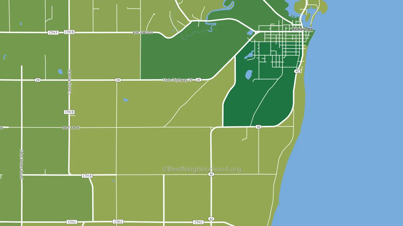 Slovan, WI block-group voter-turnout map