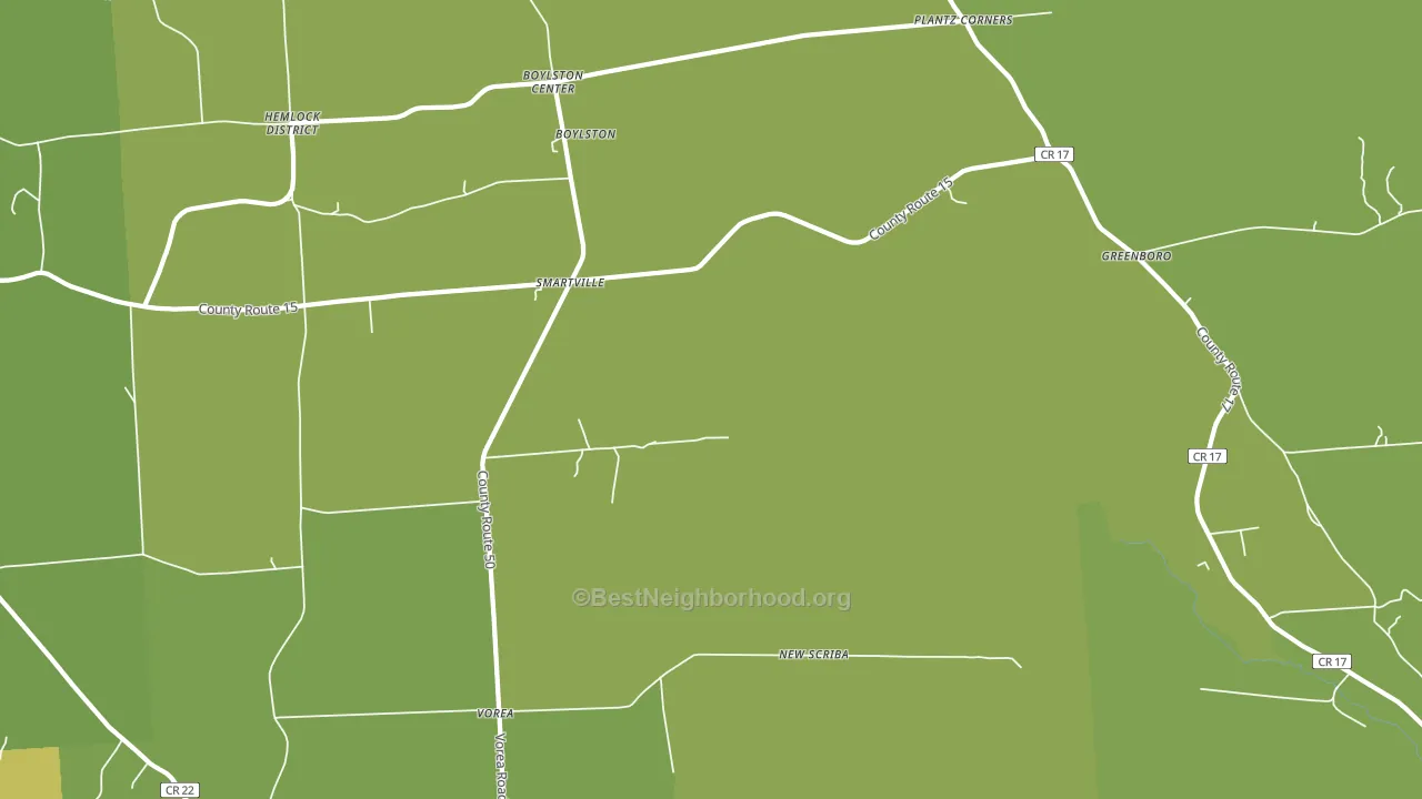 Smartville, NY block-group voter-turnout map