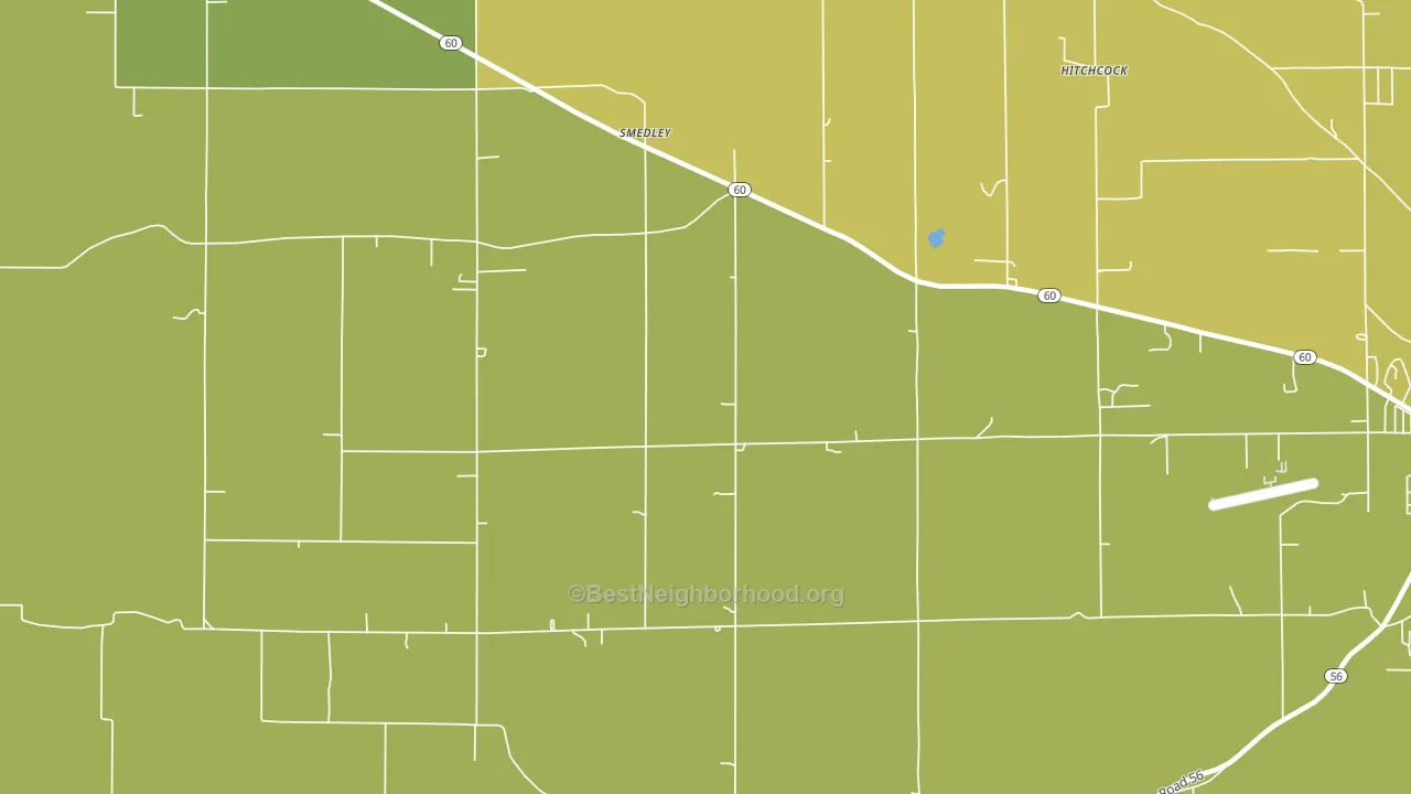 Smedley, IN block-group voter-turnout map