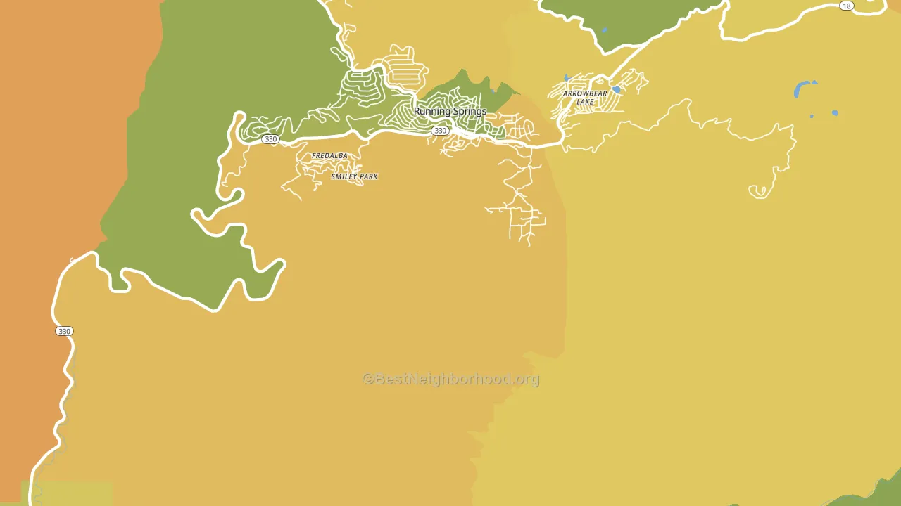 Smiley Park, CA block-group voter-turnout map
