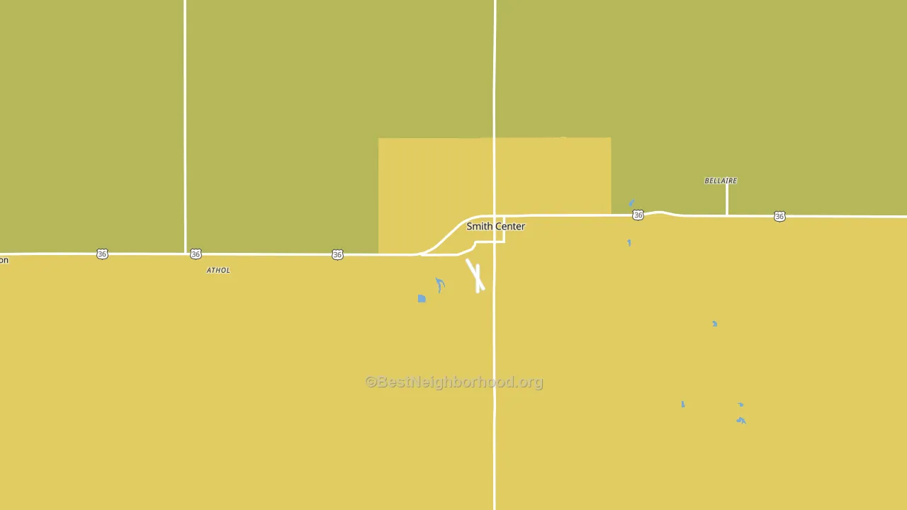 Smith County, KS block-group voter-turnout map