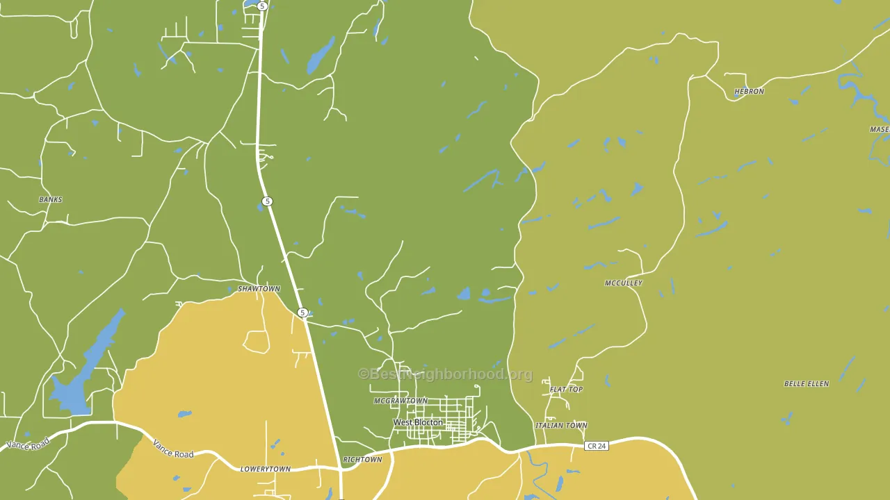 Smith Hill, AL block-group voter-turnout map
